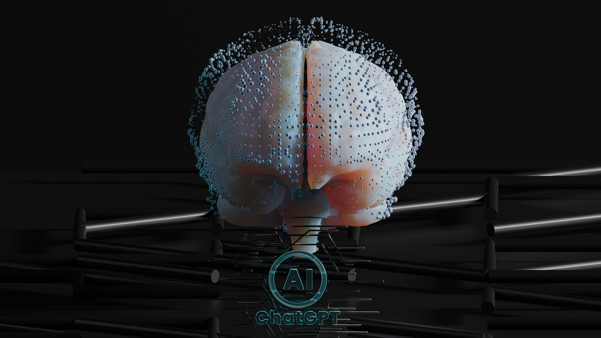 a computer generated image of a human head